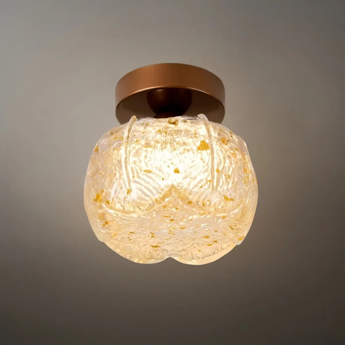 Vivara Modern Flush Mount Ceiling Light -- Metal & Resin Floral for Hallway Bathroom